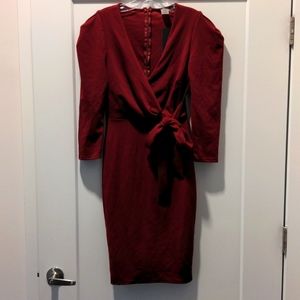 Burgundy Red Dress Can't Get Enough